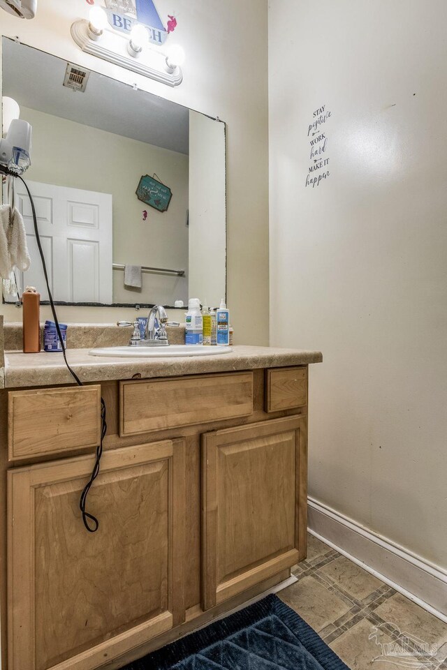 bathroom with vanity