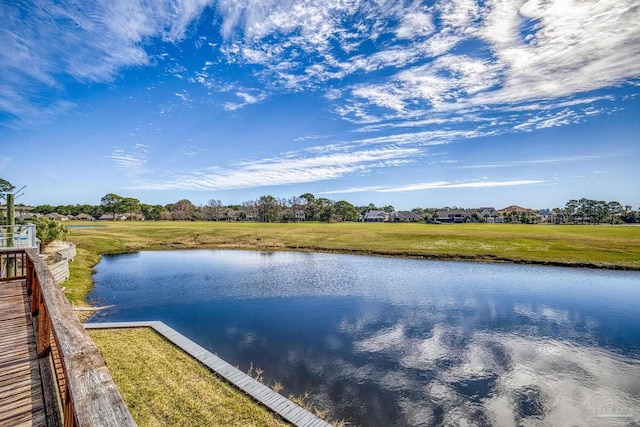 view of water feature