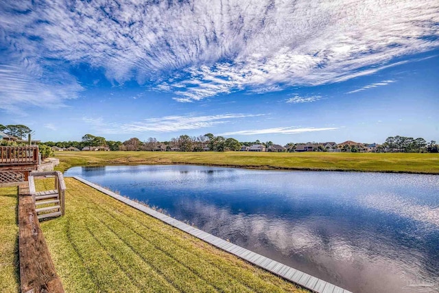 view of water feature