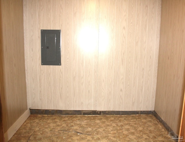 spare room with electric panel