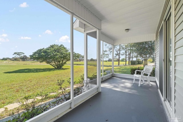 view of sunroom