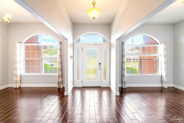 11532 Aruba Dr, Pensacola, FL 32506 - entrance foyer featuring a healthy amount of sunlight and dark wood-style flooring