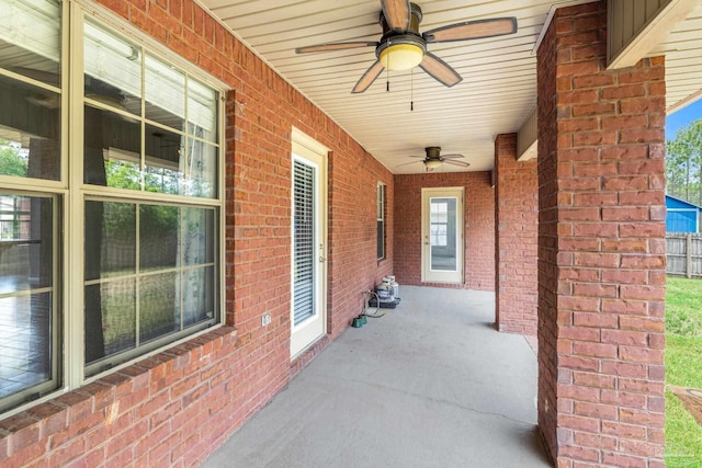 11532 Aruba Dr, Pensacola, FL 32506 - view of patio with ceiling fan