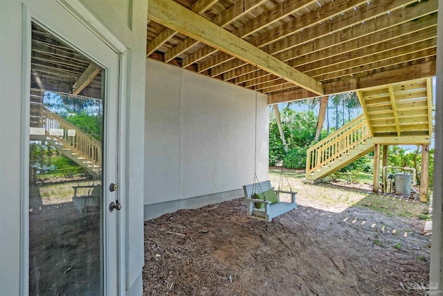 7208 Bayshore Dr, Milton, FL 32583 - view of patio featuring stairs