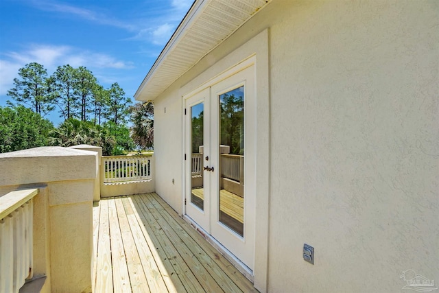 7208 Bayshore Dr, Milton, FL 32583 - deck featuring french doors