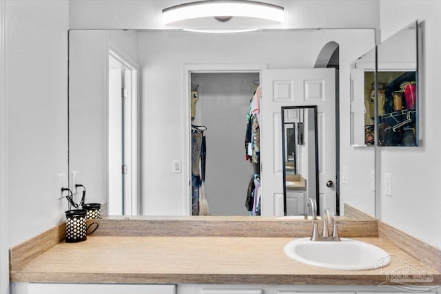 bathroom featuring vanity