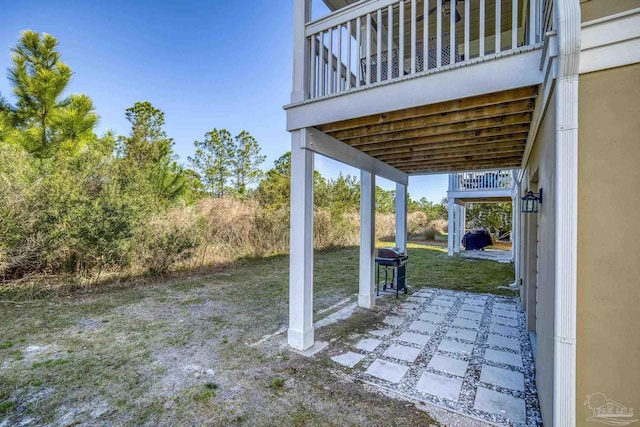 view of patio / terrace featuring grilling area