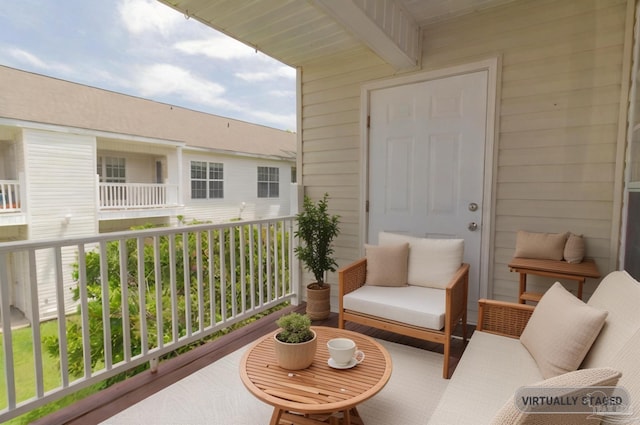 7101 Joy St Unit J5, Pensacola, FL 32504 - balcony with an outdoor living space