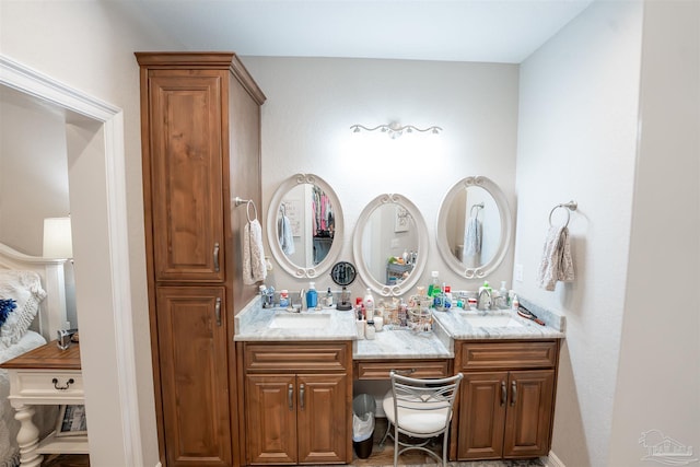 bathroom with vanity