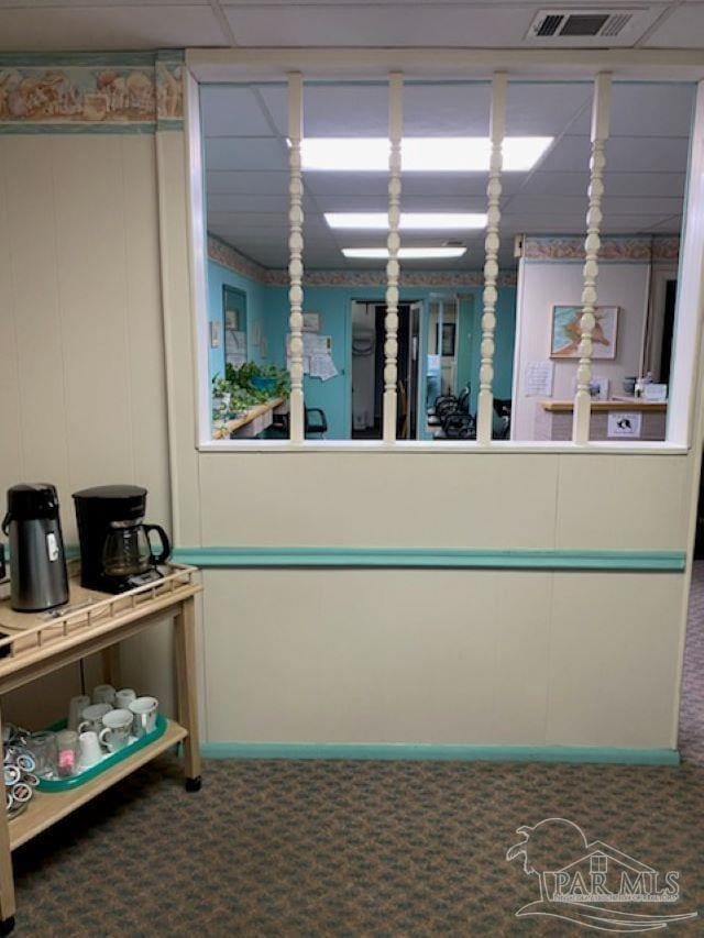 reception with visible vents