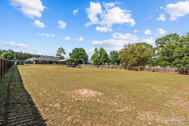 2863 Wallace Lake Rd, Pace, FL 32571 - view of yard with a fenced backyard