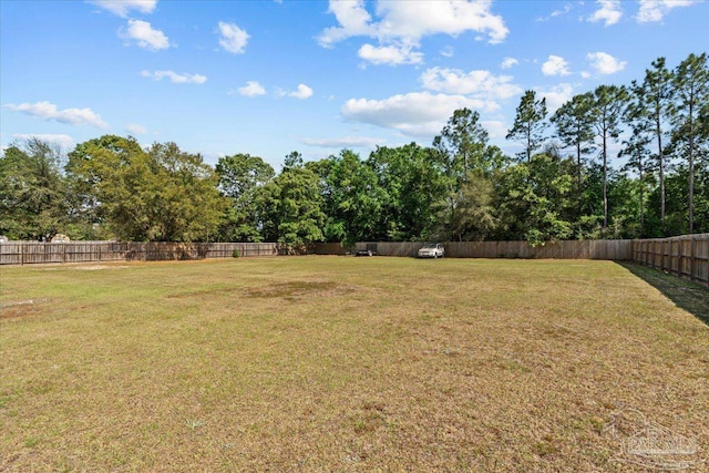 2863 Wallace Lake Rd, Pace, FL 32571 - view of yard with a fenced backyard