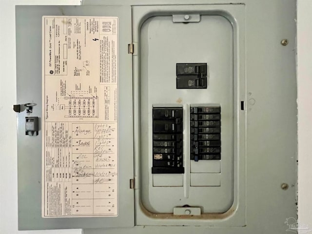 utility room with electric panel