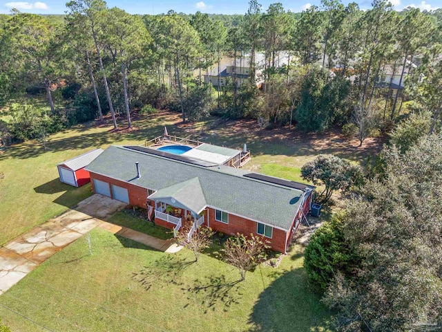 birds eye view of property