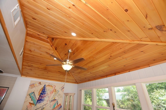 2153 Bergren Rd, Gulf Breeze, FL 32563 - detailed view of wood ceiling and a ceiling fan