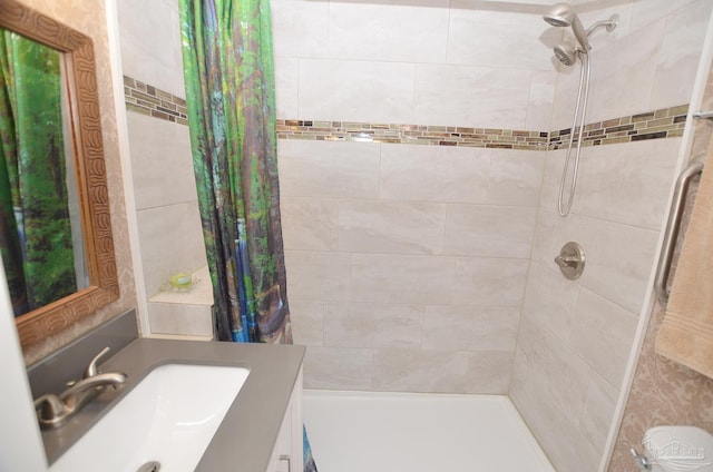 2153 Bergren Rd, Gulf Breeze, FL 32563 - full bathroom with tiled shower and vanity