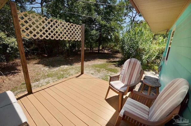 2153 Bergren Rd, Gulf Breeze, FL 32563 - view of wooden deck