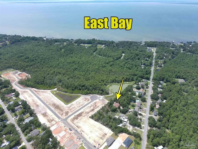 2153 Bergren Rd, Gulf Breeze, FL 32563 - aerial view of property and surrounding area with a forest