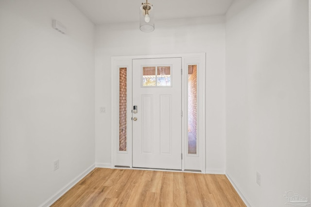 entryway featuring light hardwood / wood-style flooring