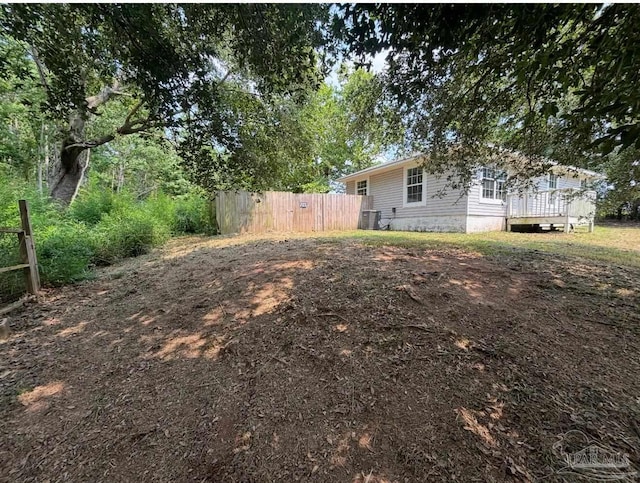 7030 Mcelhaney Rd, Century, FL 32535 - view of yard with a wooden deck