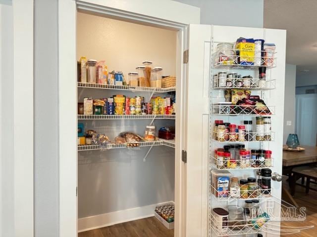 view of pantry