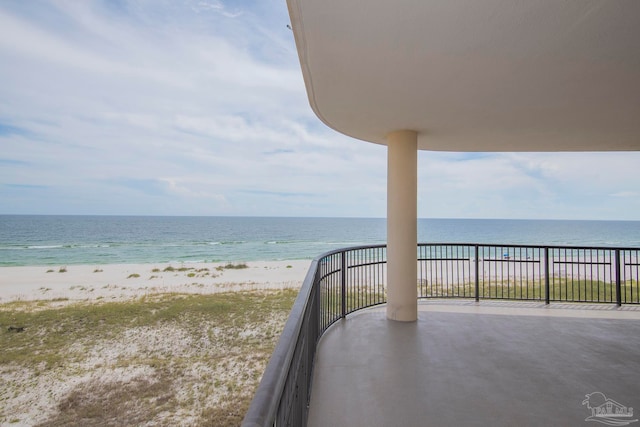 water view featuring a beach view