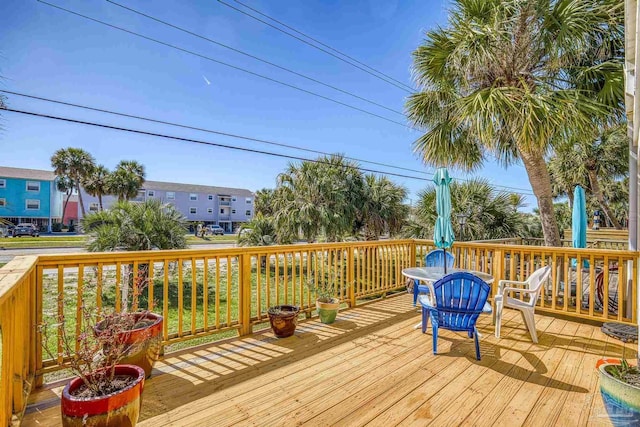 1650 Bulevar Menor, Pensacola Beach, FL 32561 - view of wooden terrace