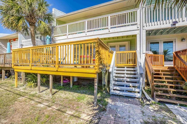 1650 Bulevar Menor, Pensacola Beach, FL 32561 - back of property featuring stairs and a balcony