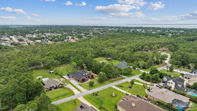 1333 Dubose Rd, Gulf Breeze, FL 32563 - aerial view of residential area with a heavily wooded area