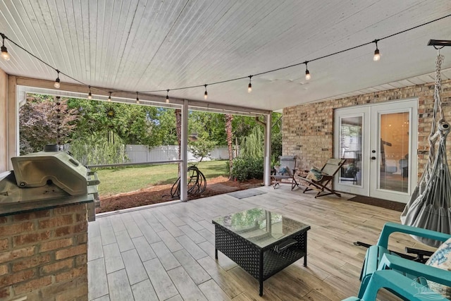 1265 Grand Ridge Cir, Gulf Breeze, FL 32563 - sunroom / solarium with track lighting and french doors