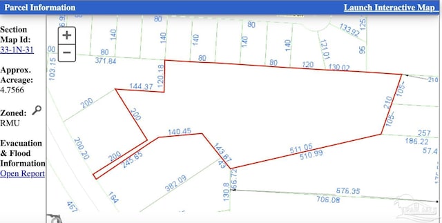 10800 Beulah Rd Unit A & B, Pensacola, FL 32526 - map of parcels