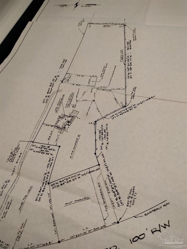 10800 Beulah Rd Unit A & B, Pensacola, FL 32526 - survey map / technical document