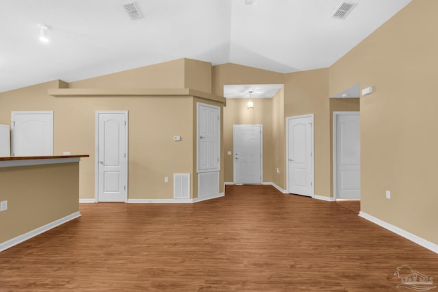 208 Millet Cir, Cantonment, FL 32533 - empty room with baseboards, visible vents, and wood finished floors