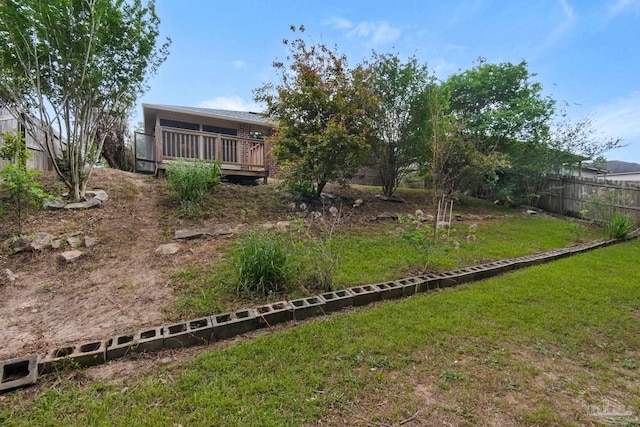 208 Millet Cir, Cantonment, FL 32533 - view of yard with a sunroom and fence