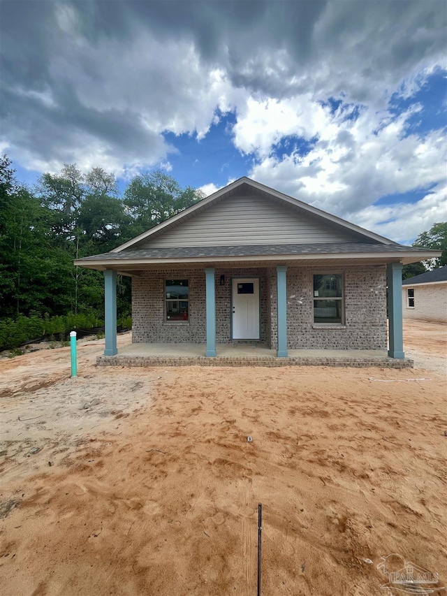 6276 Long St, Milton, FL 32570 - view of front of property featuring covered porch and brick siding