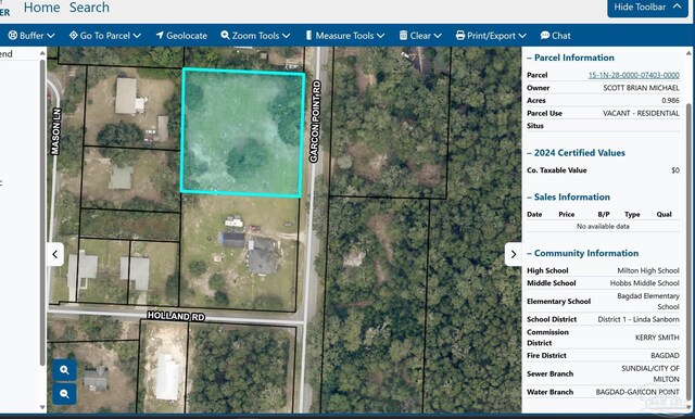 Garcon Point Rd, Bagdad, FL 32583