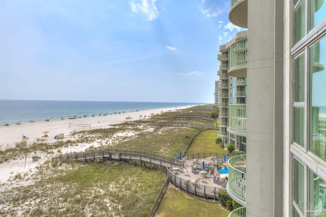 water view featuring a view of the beach