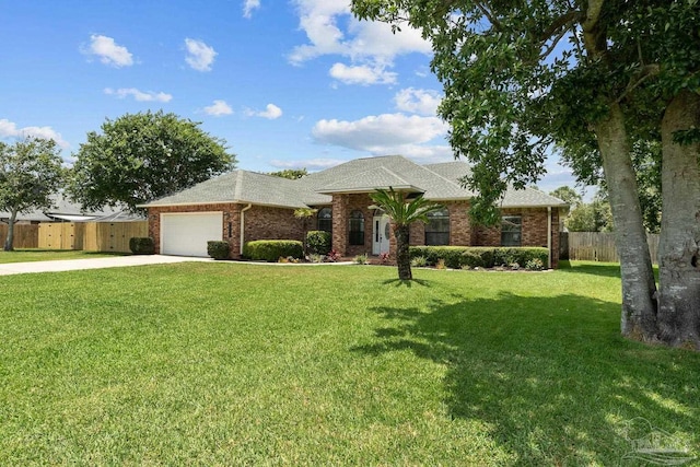 3849 Saber Tooth Cir, Gulf Breeze, FL 32563 - view of front of property featuring concrete driveway, a garage, brick siding, and roof with shingles