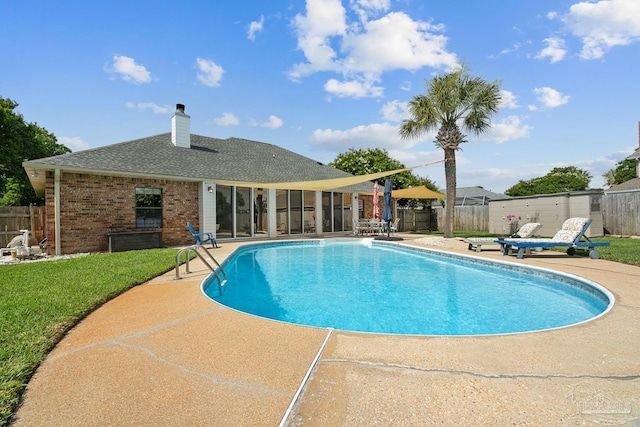 3849 Saber Tooth Cir, Gulf Breeze, FL 32563 - view of pool with a patio area