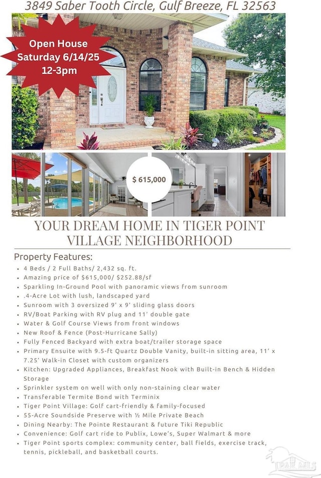3849 Saber Tooth Cir, Gulf Breeze, FL 32563 - view of miscellaneous listing collateral