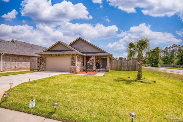 12561 Lillian Hwy, Pensacola, FL 32506 - craftsman-style house featuring driveway, a garage, covered porch, and brick siding