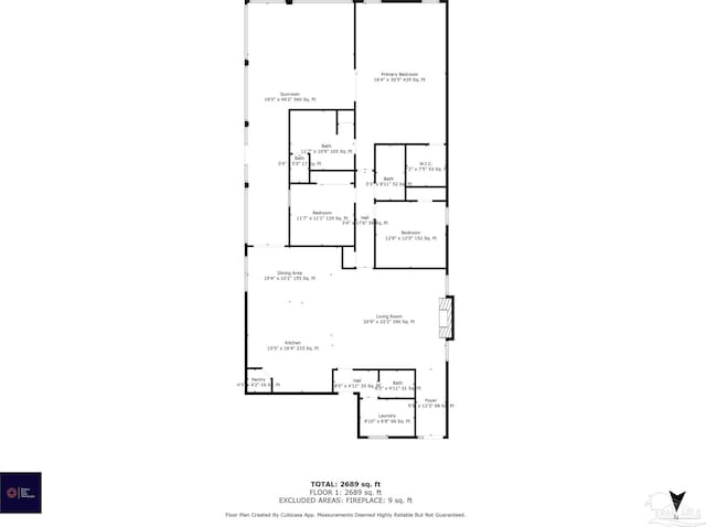 12561 Lillian Hwy, Pensacola, FL 32506 - home floor plan