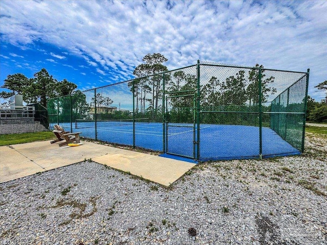 view of tennis court