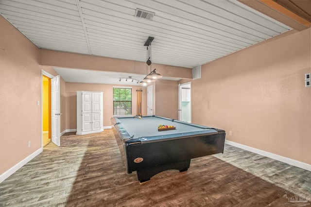 2931 Pine Forest Rd, Cantonment, FL 32533 - game room featuring billiards table, wood finished floors, and baseboards