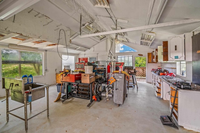 2931 Pine Forest Rd, Cantonment, FL 32533 - garage with a workshop area