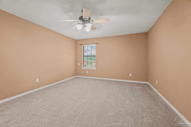 2931 Pine Forest Rd, Cantonment, FL 32533 - unfurnished room featuring a ceiling fan, a textured ceiling, carpet, and baseboards