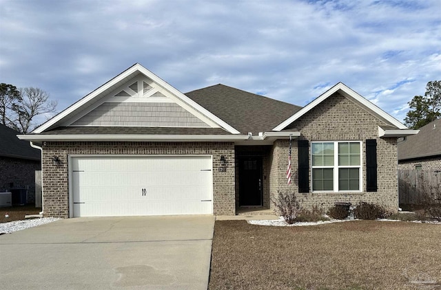 view of front of house featuring a garage