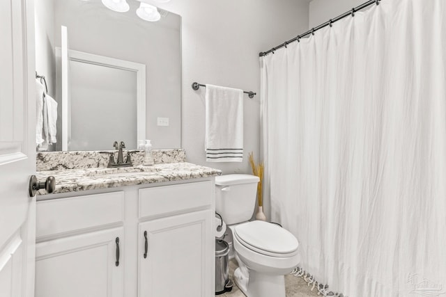 2120 Eagles Ridge Cv, Cantonment, FL 32533 - full bathroom with vanity, toilet, and curtained shower