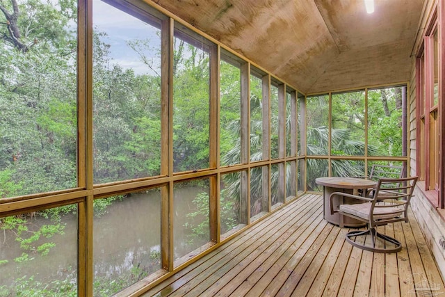 view of sunroom