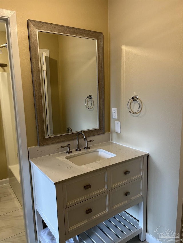 bathroom with vanity